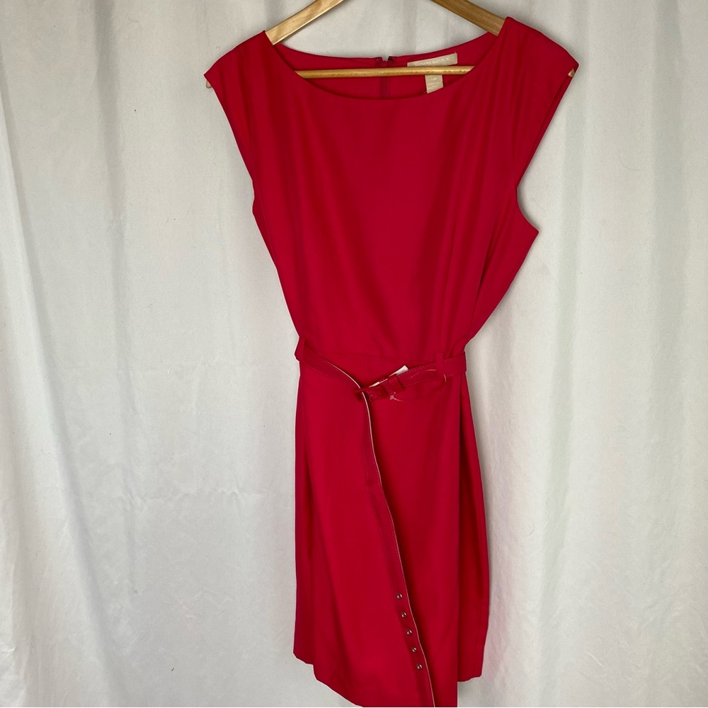 Banana Republic Hot Pink Belted Dress Size 12